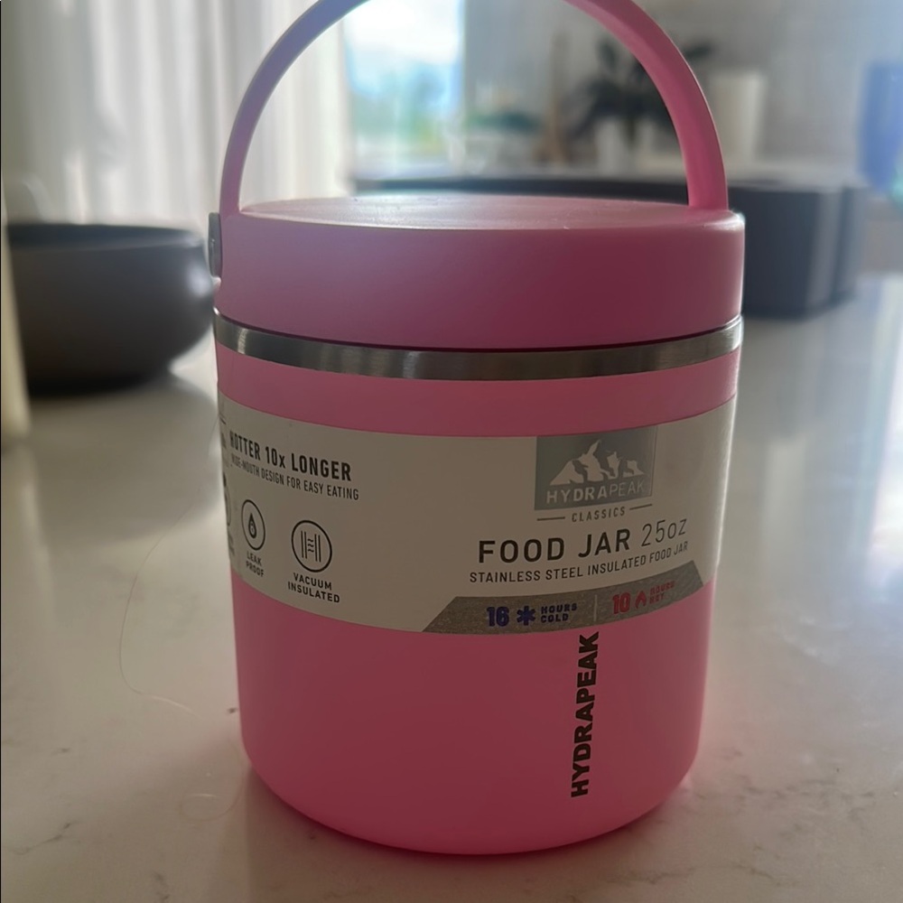 Hydrapeak Pink Food Jar 25oz